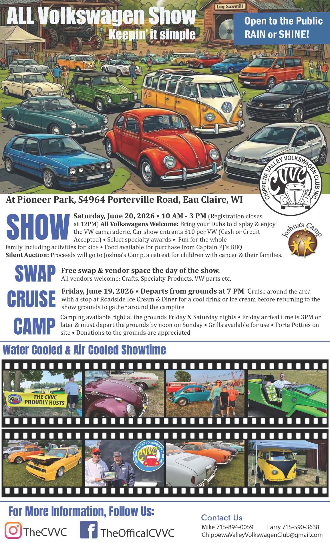 2026 CVVC All Volkswagen Show, Swap, Camp &&nbsp;Cruise